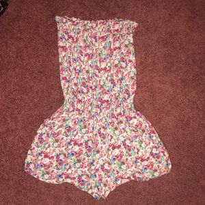 Floral Pocket Romper